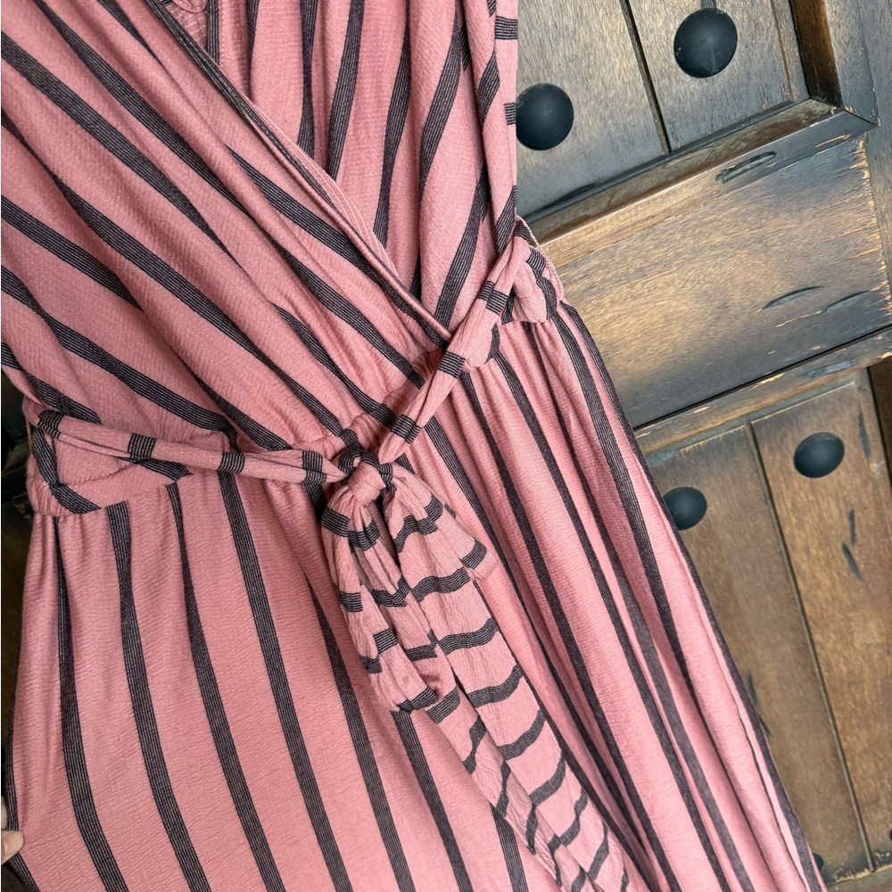 Torrid Pink and Black Striped Jumpsuit - Picture 4 of 7